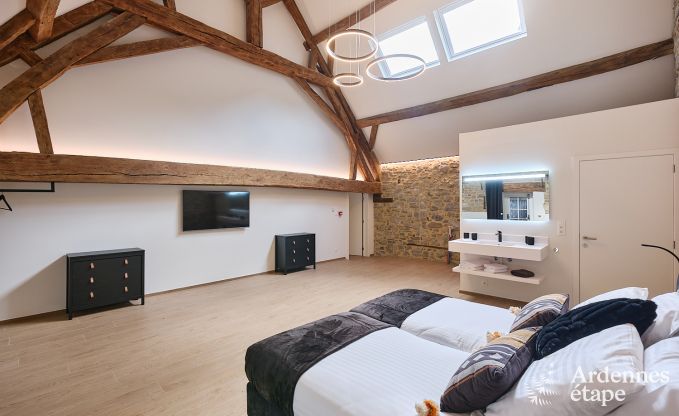 Gerumiges Loft fr 24 Personen in Chaudfontaine mit 10 Schlafzimmern, Wellness mit Sauna und Jacuzzi und Privatterrasse