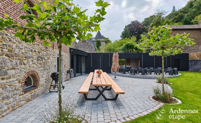 Gerumiges Loft fr 24 Personen in Chaudfontaine mit 10 Schlafzimmern, Wellness mit Sauna und Jacuzzi und Privatterrasse