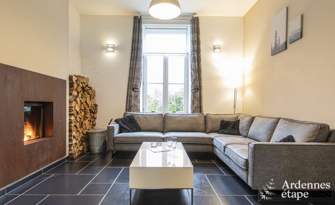 Charmantes Ferienhaus in Chimay f�r 12 Personen mit Sauna, Spielzimmer und privatem Garten