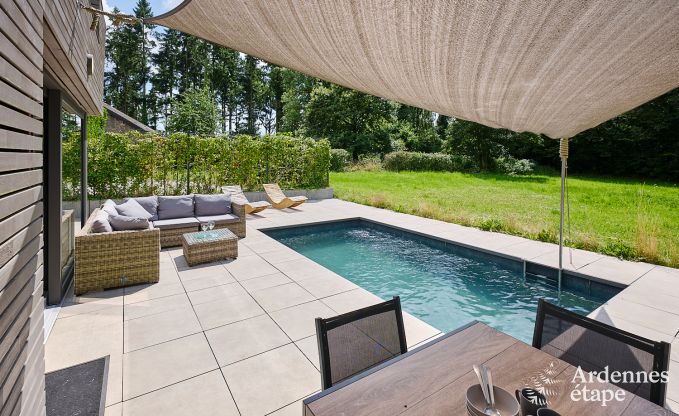 Luxuri�ses Ferienhaus f�r 4 Personen mit Schwimmbad, Sauna und Whirlpool in Ciney
