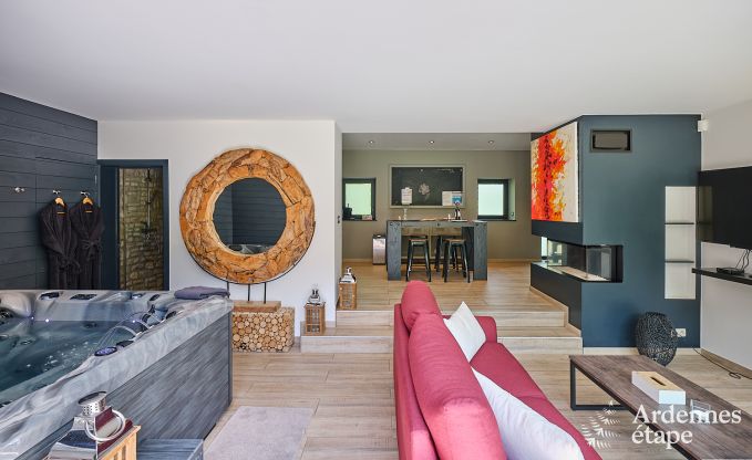 Luxuri�ses Ferienhaus f�r 4 Personen mit Schwimmbad, Sauna und Whirlpool in Ciney