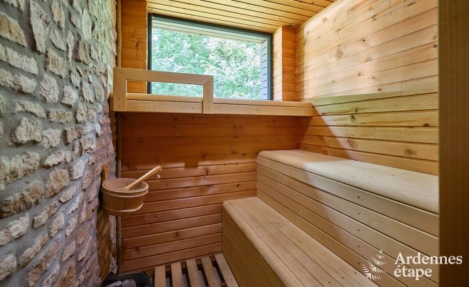 Luxuri�ses Ferienhaus f�r 4 Personen mit Schwimmbad, Sauna und Whirlpool in Ciney