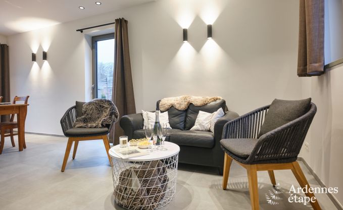 Moderne Ferienwohnung im Zentrum von Coo f�r 4 Personen mit privatem Garten und Terrasse