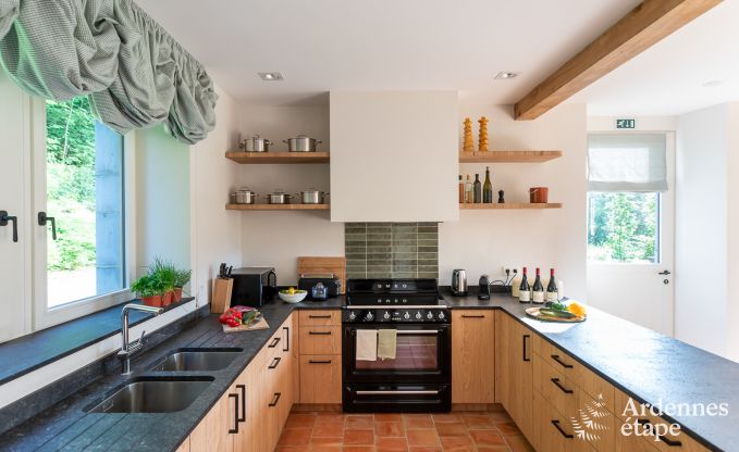 Chalet in Couvin f�r 8 Personen: komfortables Ferienhaus mit Sauna und Panoramablick