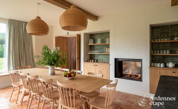 Chalet in Couvin f�r 8 Personen: komfortables Ferienhaus mit Sauna und Panoramablick