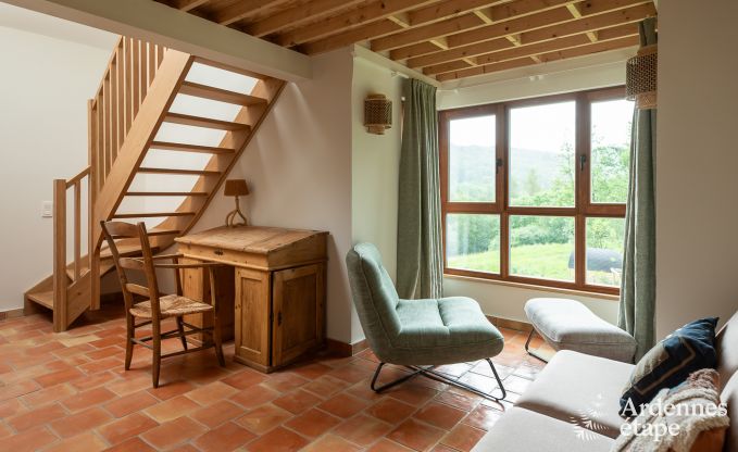 Chalet in Couvin f�r 8 Personen: komfortables Ferienhaus mit Sauna und Panoramablick