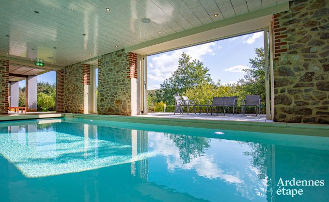 Gerumige Ferienvilla in Daverdisse fr 14 Personen mit 5 Schlaf- und Badezimmern, Wellnesseinrichtungen und Privatgarten