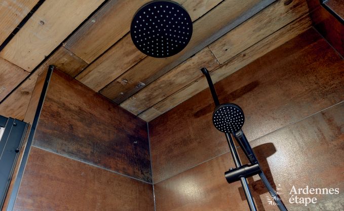 Romantisches Chalet Doische: handgefertigt, Holzofen, privater Garten, geeignet f�r 2 Personen