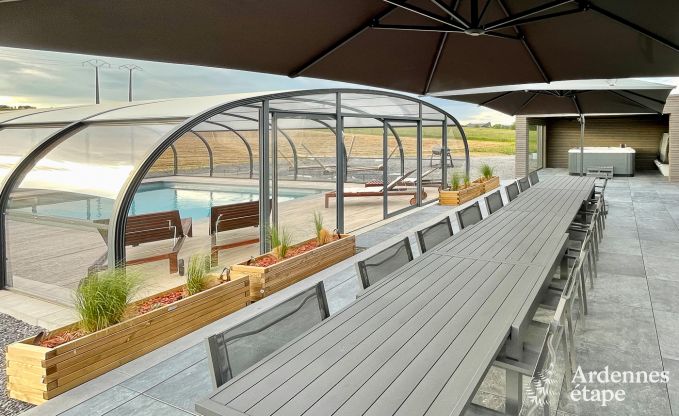 Ferienhaus Durbuy 16 Pers. Ardennen Schwimmbad Wellness Behinderten gerecht