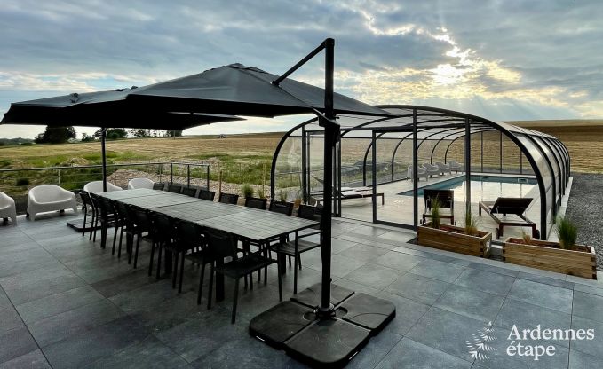 Ferienhaus Durbuy 16 Pers. Ardennen Schwimmbad Wellness Behinderten gerecht