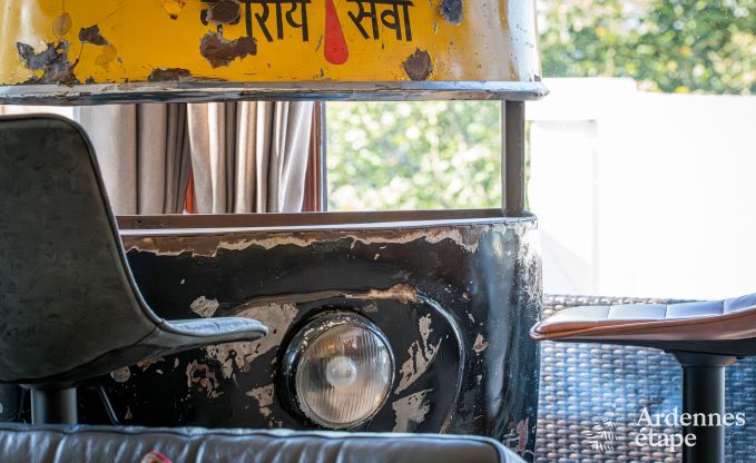 Chalet in Durbuy f�r 12 Personen mit Jacuzzi, Sauna, Holzofen und Schwimmbad