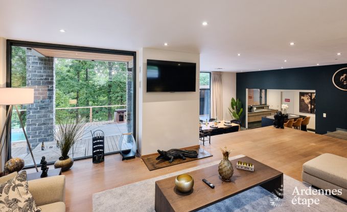Luxusvilla in Durbuy fr 8 Personen mit Jacuzzi, Sauna, berdachtem Terrasse und Privatgarten