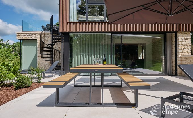 Komfortables Ferienhaus f�r 4 Personen in Durbuy mit 2 Schlafzimmern, 2 Badezimmern, Sauna und Privatgarten