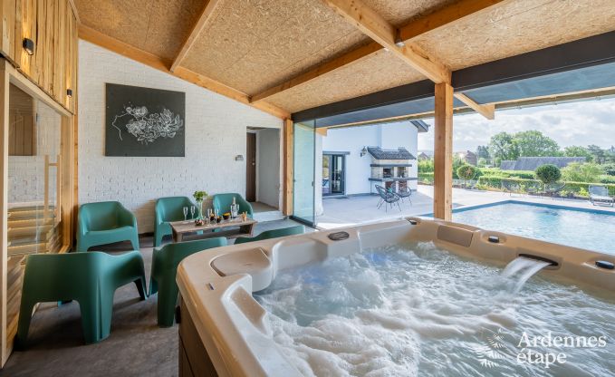 Ferienhaus Durbuy 10/12 Pers. Ardennen Schwimmbad Wellness