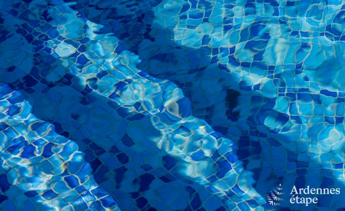 Chalet in Durbuy fr 12 Personen mit Jacuzzi, Sauna, Holzofen und Schwimmbad