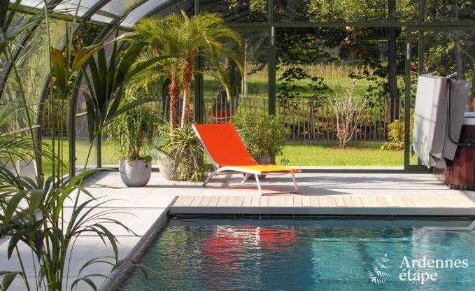 Luxusvilla in Durbuy: Unterkunft fr 15 Personen mit Pool, Spa und Natur in den Ardennen
