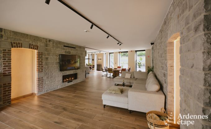 Luxurise Villa in Ereze mit 9 Schlafzimmern, 9 Badezimmern, Hallenbad, Sauna und groem Garten fr 24 Personen