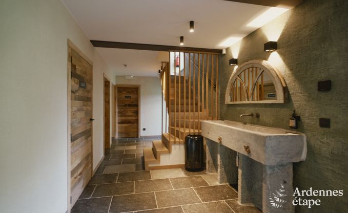 Luxurise Villa in Ereze mit 9 Schlafzimmern, 9 Badezimmern, Hallenbad, Sauna und groem Garten fr 24 Personen