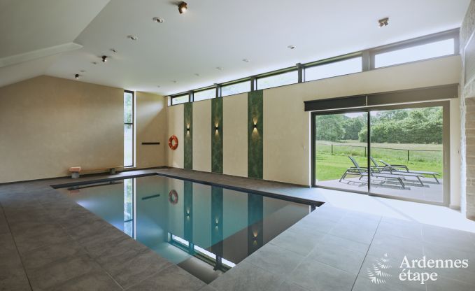 Luxurise Villa in Ereze mit 9 Schlafzimmern, 9 Badezimmern, Hallenbad, Sauna und groem Garten fr 24 Personen