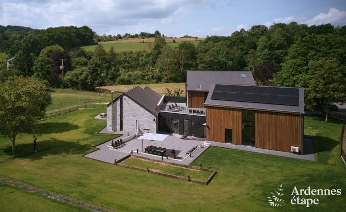 Luxurise Villa in Ereze mit 9 Schlafzimmern, 9 Badezimmern, Hallenbad, Sauna und groem Garten fr 24 Personen