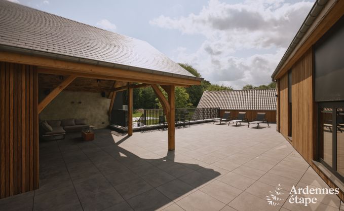 Luxurise Villa in Ereze mit 9 Schlafzimmern, 9 Badezimmern, Hallenbad, Sauna und groem Garten fr 24 Personen