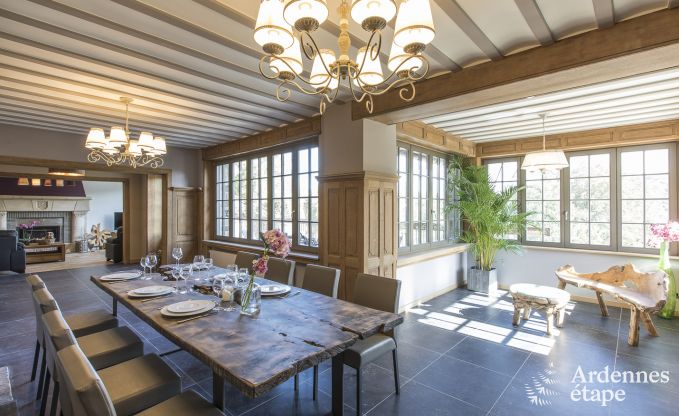 Schloss Ereze 12/15 Pers. Ardennen Schwimmbad Wellness Behinderten gerecht