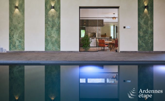 Luxurise Villa in Ereze mit 9 Schlafzimmern, 9 Badezimmern, Hallenbad, Sauna und groem Garten fr 24 Personen