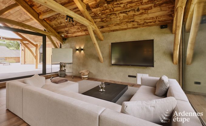 Luxurise Villa in Ereze mit 9 Schlafzimmern, 9 Badezimmern, Hallenbad, Sauna und groem Garten fr 24 Personen