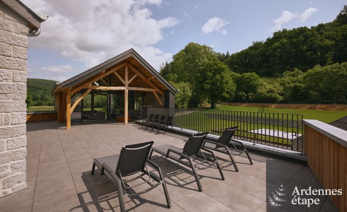 Luxurise Villa in Ereze mit 9 Schlafzimmern, 9 Badezimmern, Hallenbad, Sauna und groem Garten fr 24 Personen