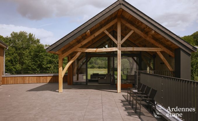 Luxurise Villa in Ereze mit 9 Schlafzimmern, 9 Badezimmern, Hallenbad, Sauna und groem Garten fr 24 Personen