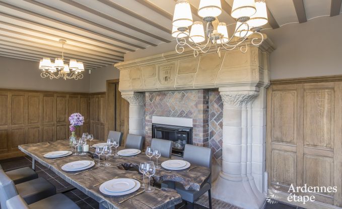 Schloss Ereze 12/15 Pers. Ardennen Schwimmbad Wellness Behinderten gerecht