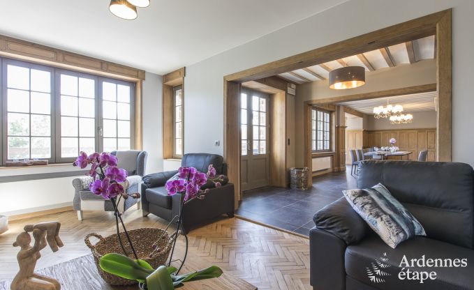 Schloss Ereze 12/15 Pers. Ardennen Schwimmbad Wellness Behinderten gerecht