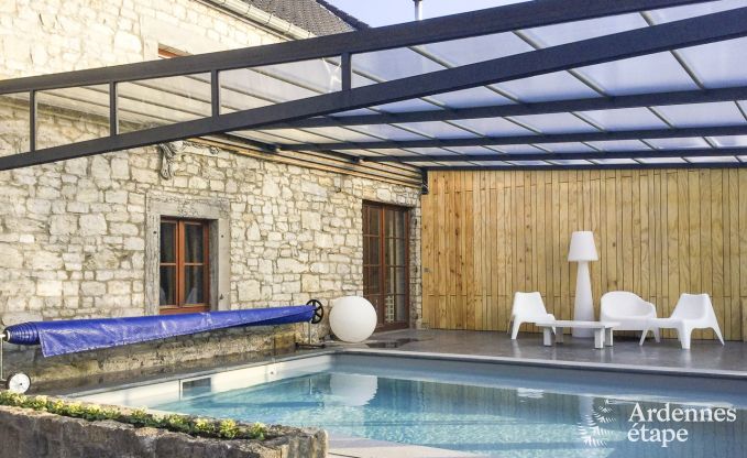 Ferienhaus Ferrires 14 Pers. Ardennen Schwimmbad Wellness