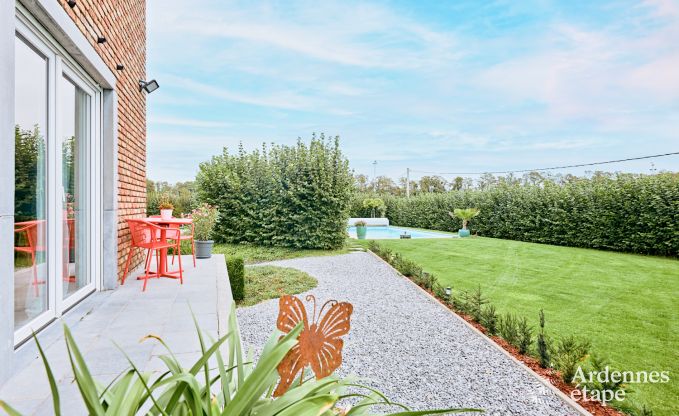 Gerumiges komfortables Ferienhaus fr 10 Personen in Voeren mit privatem Pool, Whirlpool und Garten