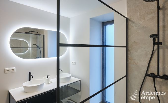 Gemtliches Ferienhaus in Francorchamps fr 4 Personen mit privater Terrasse und Holzpelletkamin