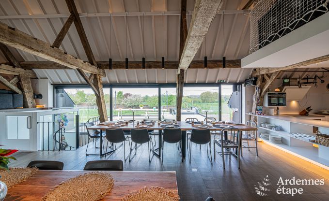 Ferienhaus Frasnes-lez-Anvaing 20/22 Pers. Ardennen Schwimmbad Wellness