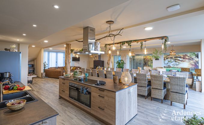 Ferienhaus Froidchapelle 20 Pers. Ardennen Schwimmbad Wellness Behinderten gerecht