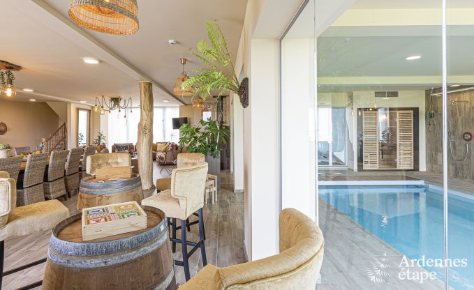 Ferienhaus Froidchapelle 20 Pers. Ardennen Schwimmbad Wellness Behinderten gerecht