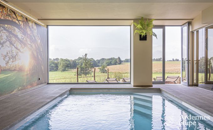 Ferienhaus Froidchapelle 20 Pers. Ardennen Schwimmbad Wellness Behinderten gerecht