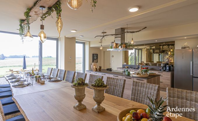 Ferienhaus Froidchapelle 20 Pers. Ardennen Schwimmbad Wellness Behinderten gerecht