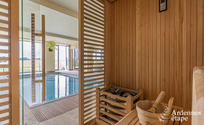 Ferienhaus Froidchapelle 20 Pers. Ardennen Schwimmbad Wellness Behinderten gerecht