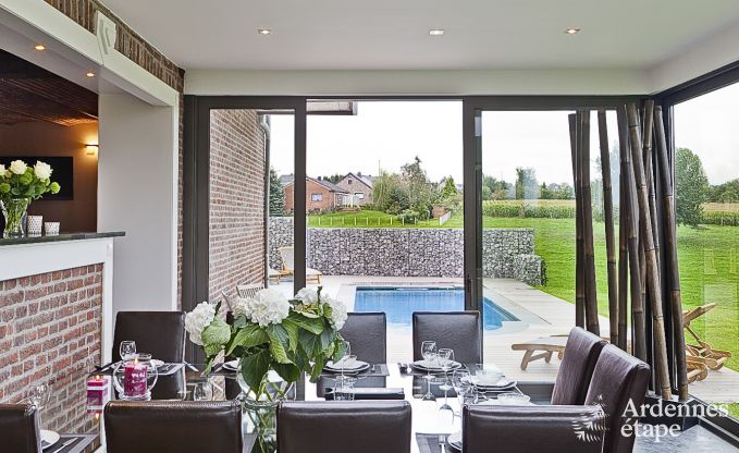 Luxusferienhaus in Froidthier f�r 10 G�ste mit Pool, Wellness und 5 Schlafzimmern in der N�he von Aubel