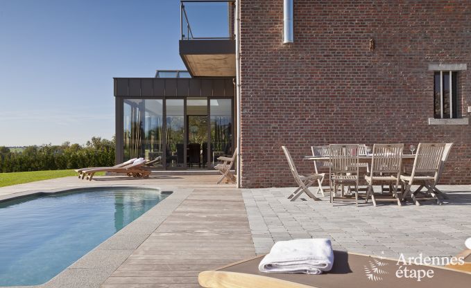 Luxusferienhaus in Froidthier f�r 10 G�ste mit Pool, Wellness und 5 Schlafzimmern in der N�he von Aubel