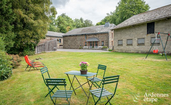 Authentisches Ferienhaus in Gouvy fr 15 Personen, mit 6 Schlafzimmern und Privatgarten