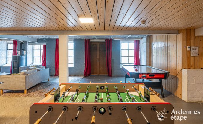 Authentisches Ferienhaus in Gouvy fr 15 Personen, mit 6 Schlafzimmern und Privatgarten