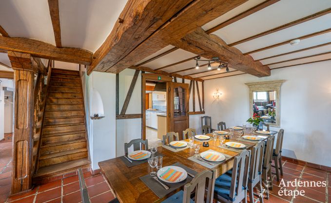 Authentisches Ferienhaus in Gouvy fr 15 Personen, mit 6 Schlafzimmern und Privatgarten