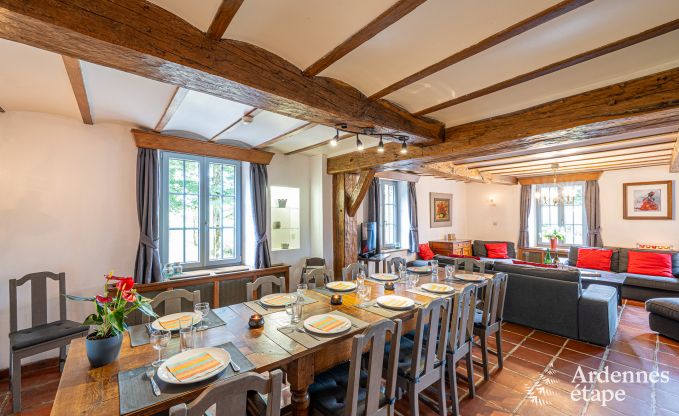 Authentisches Ferienhaus in Gouvy fr 15 Personen, mit 6 Schlafzimmern und Privatgarten