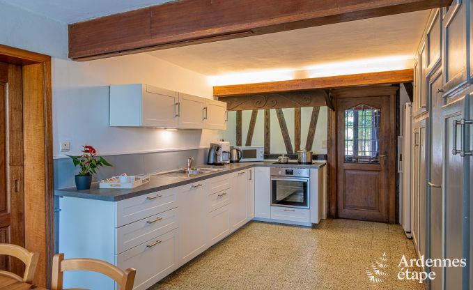 Authentisches Ferienhaus in Gouvy fr 15 Personen, mit 6 Schlafzimmern und Privatgarten