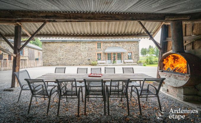 Authentisches Ferienhaus in Gouvy fr 15 Personen, mit 6 Schlafzimmern und Privatgarten
