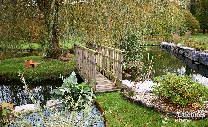 Charmantes Ferienhaus f�r 8 Personen in Hamois mit 4 Schlafzimmern, 3 Badezimmern, Privatgarten, Spielzimmer und Terrasse am Wasser